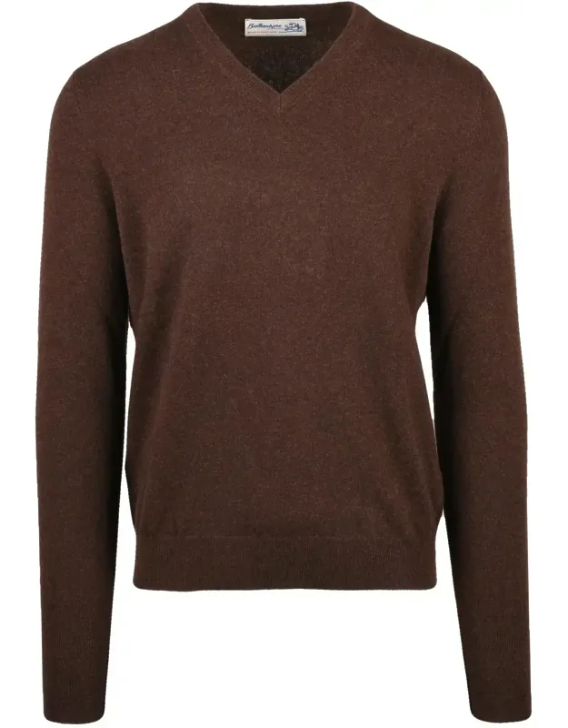 Cashmere V-neck Pullover
