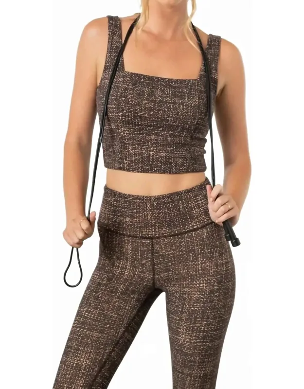 Endure Printed Square Neck Bra