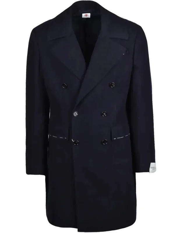 Virgin Wool Double-breasted Coat