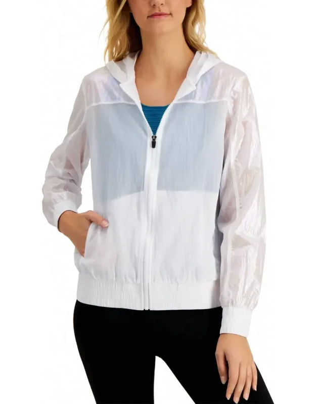 Iridescent Hooded Jacket