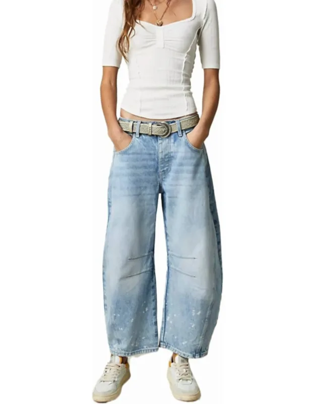 Dusty Barrel Wide Leg Jeans