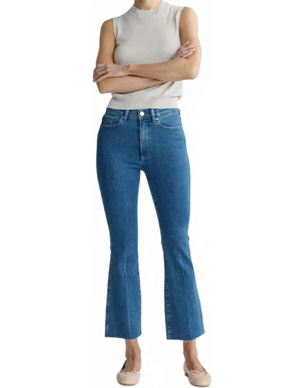 Bridget High Rise Crop Bootcut Jeans