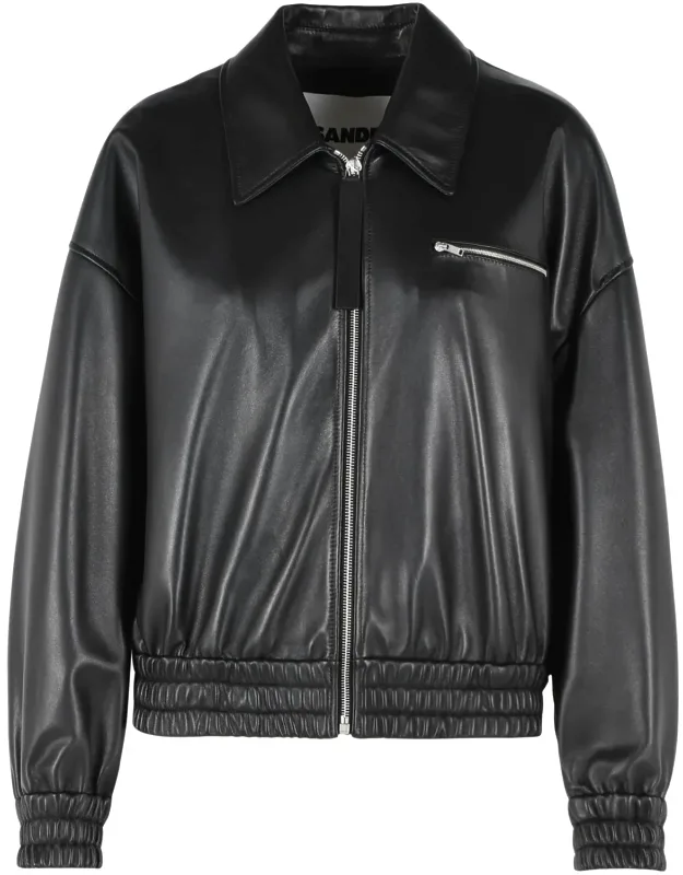 Leather Bomber Jacket