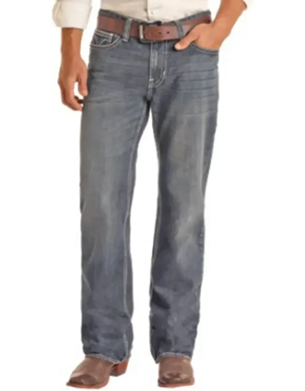 Double Barrel Relaxed Straight Leg Jeans