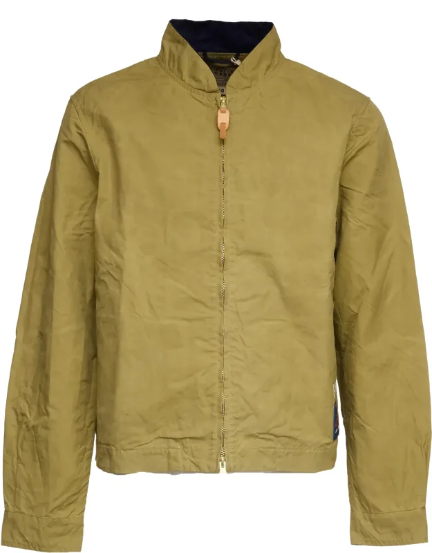 Paraffin Cotton Zipped Bomber Jacket