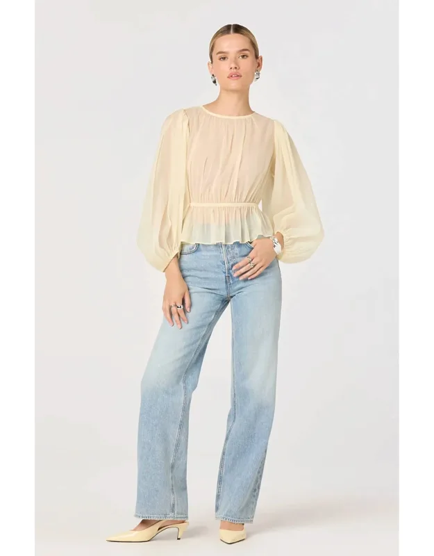 Sheer Long Sleeve Top