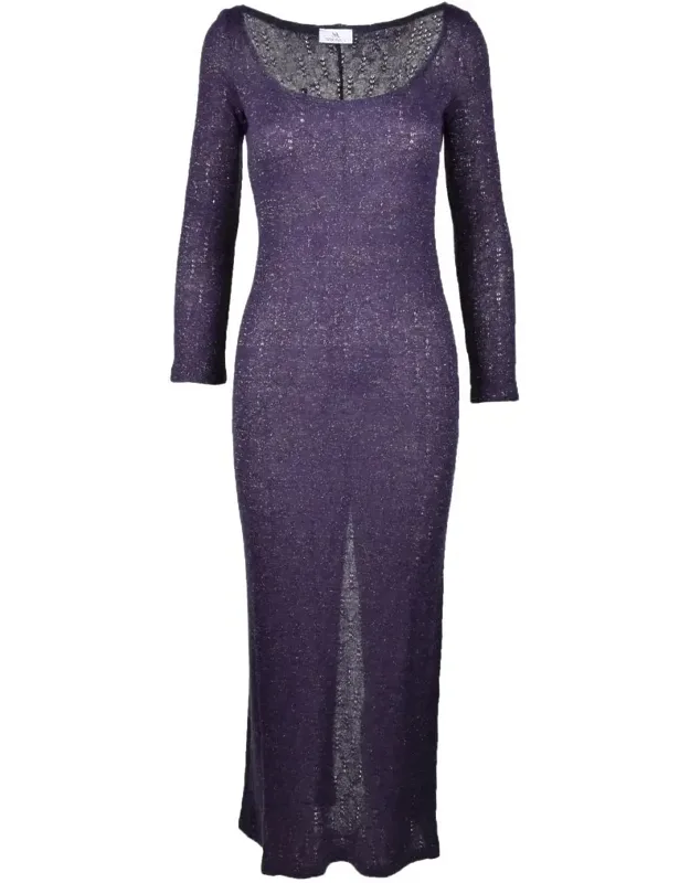 Textured Acrylic-blend Dress