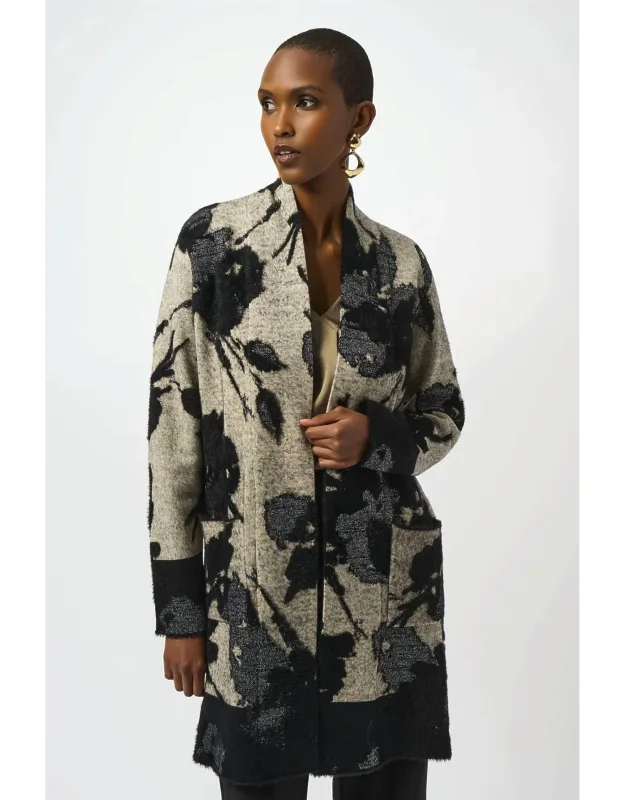 Floral Jacquard Cardigan