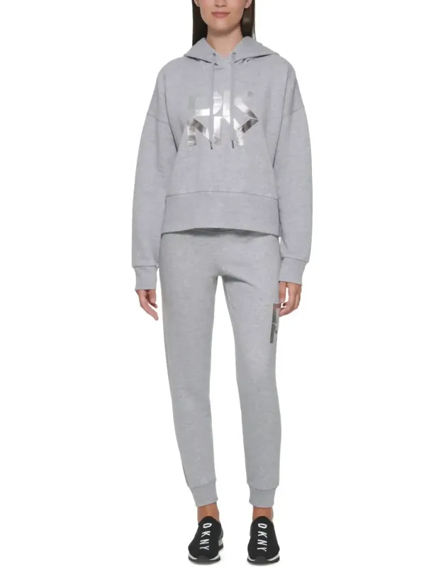 Metallic Graphic Hoodie
