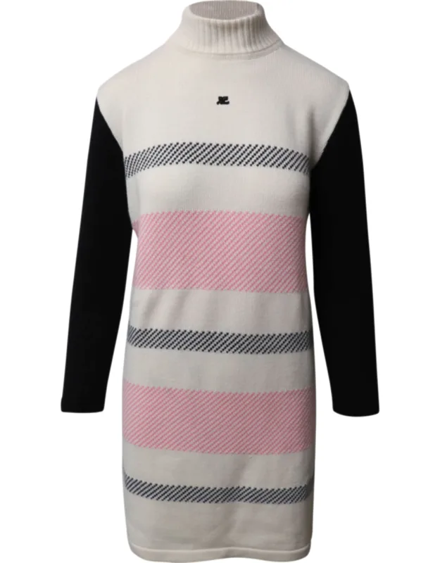 Turtleneck Knit Dress