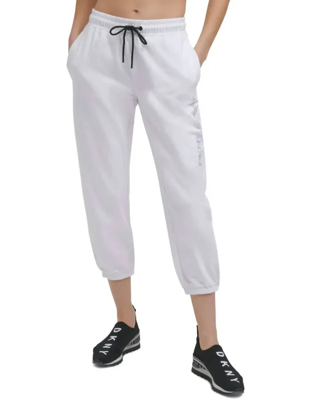 Activewear Cotton Embellished Logo Jogger Pants