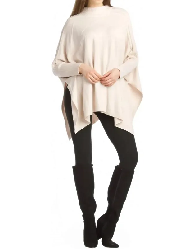 Soft Stretchy Poncho Sweater