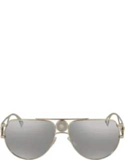 Light Grey Mirror Silver Pilot Sunglasses Ve2225 12526g
