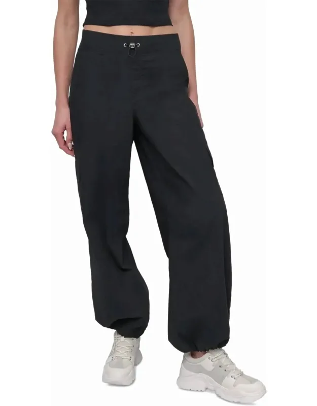 Cotton High-rise Cargo Pants
