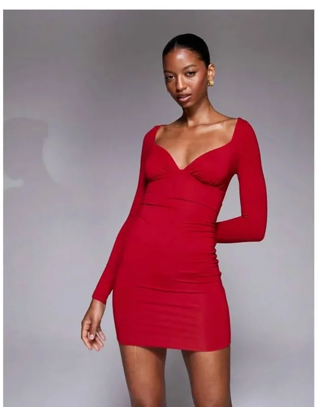Ruched Mini Dress