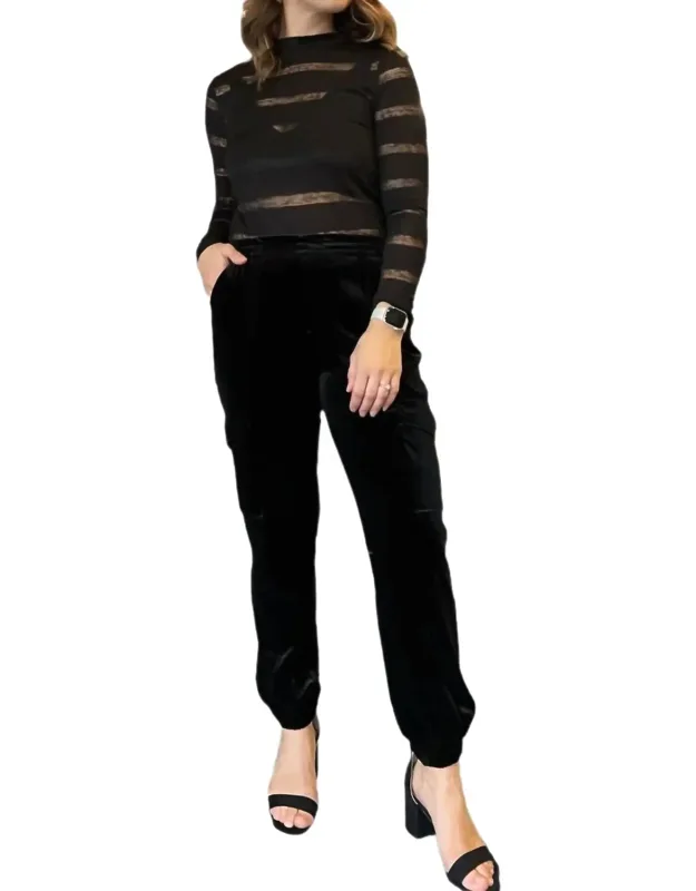 Relaxed Velvet Rebel Joggers
