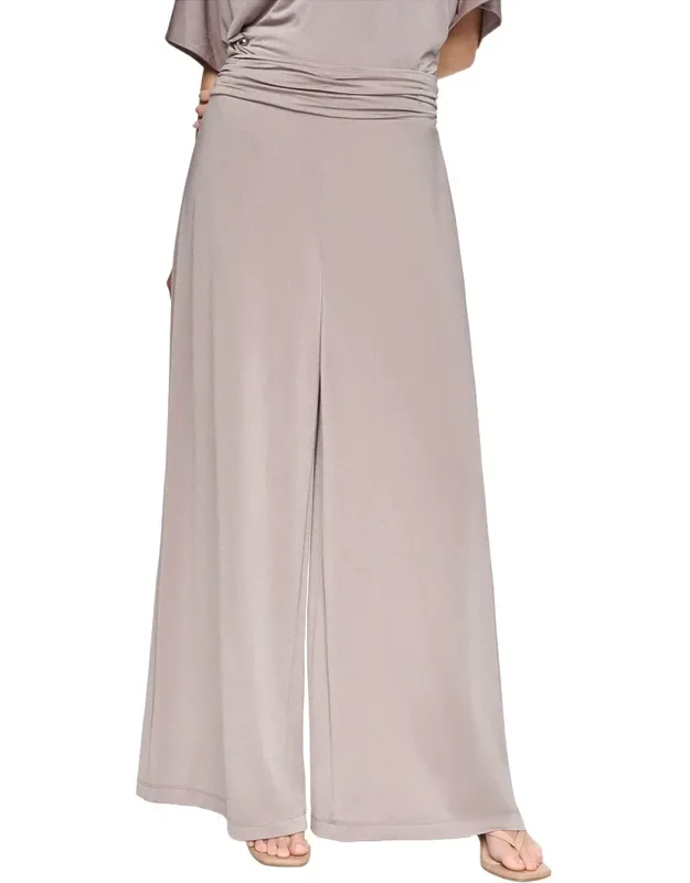 Wide Leg Jersey Pants