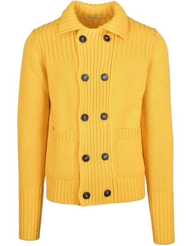 Wool Double-breasted Cardigan