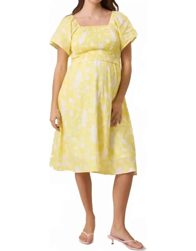 Lola Smocked Midi Dress