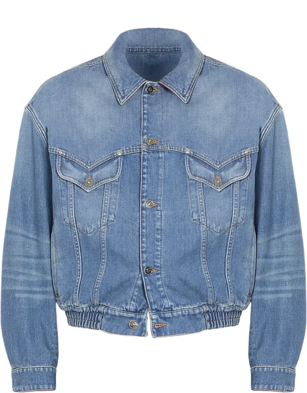 Washed Cotton Denim Jacket