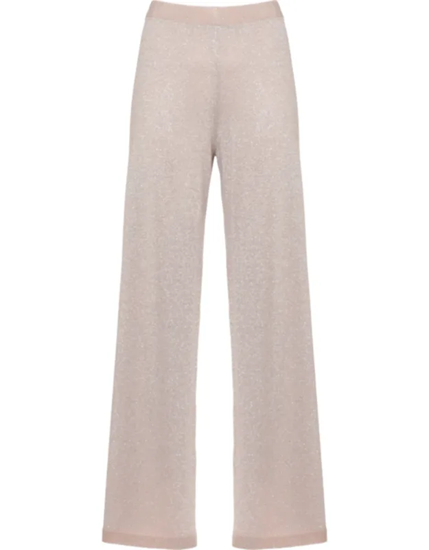 Lurex Straight-leg Pants