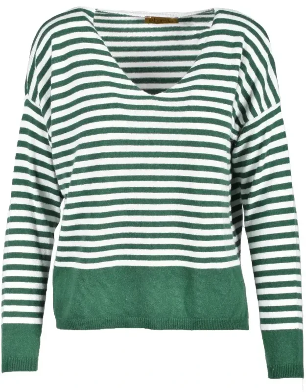 Striped Polyamide-blend Sweater