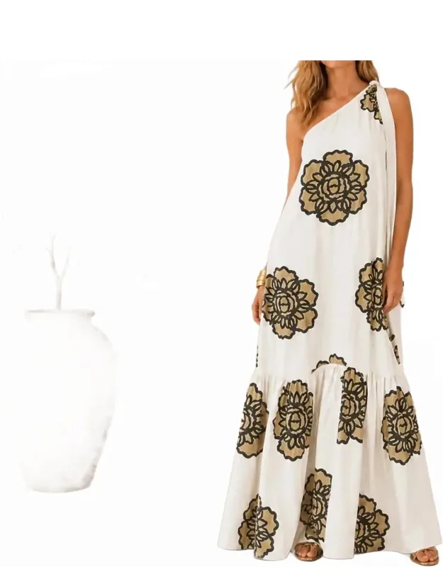 Elysia One-shoulder Maxi Dress