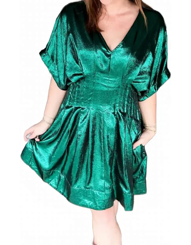 Metallic Jewel Mini Dress