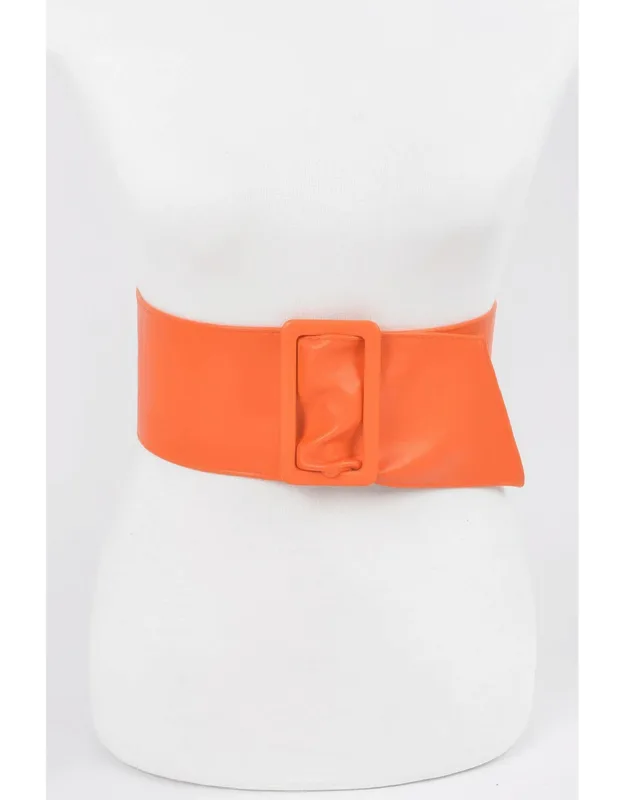 Faux Leather Waist Belt