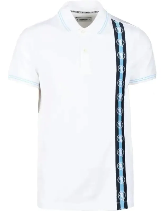 Striped Stretch Polo Shirt
