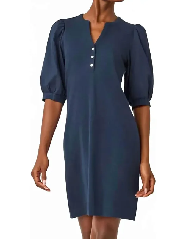 V Neck Mini Dress