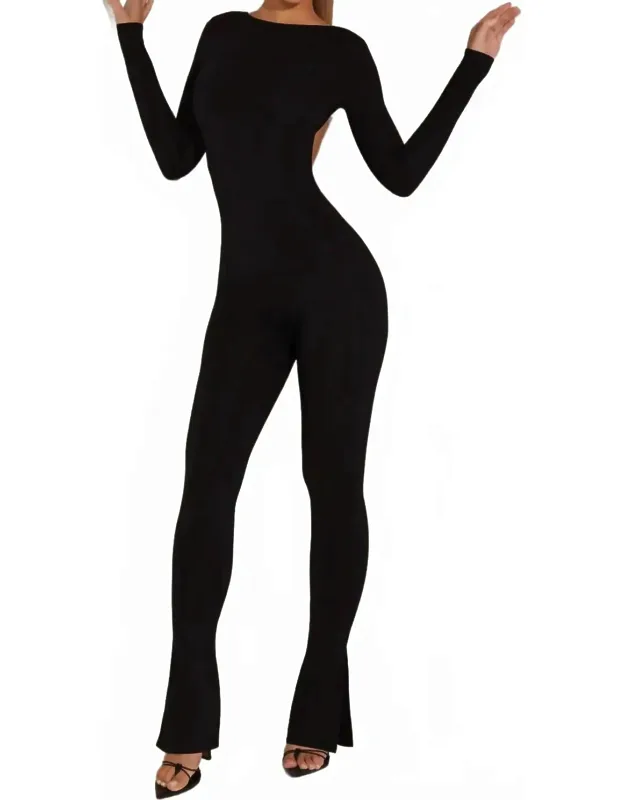Rumer High Neck Open Back Jumpsuit