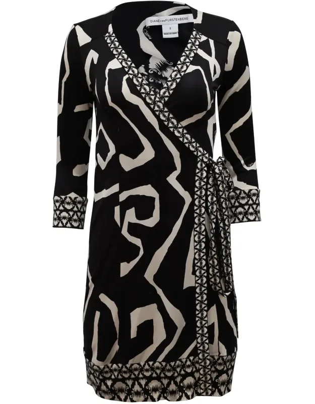 Printed Wrap Dress