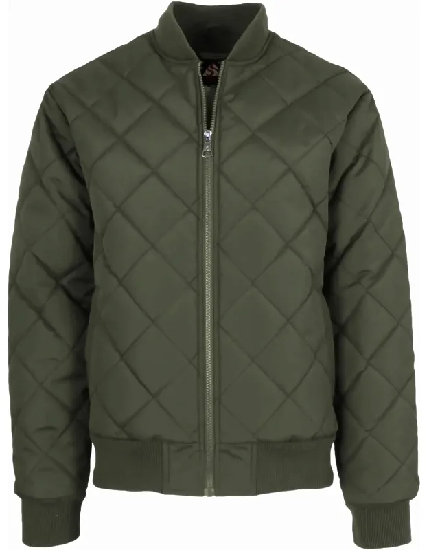 Quilted Bomber Jacket