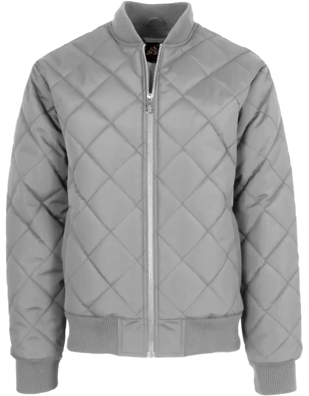 Quilted Bomber Jacket