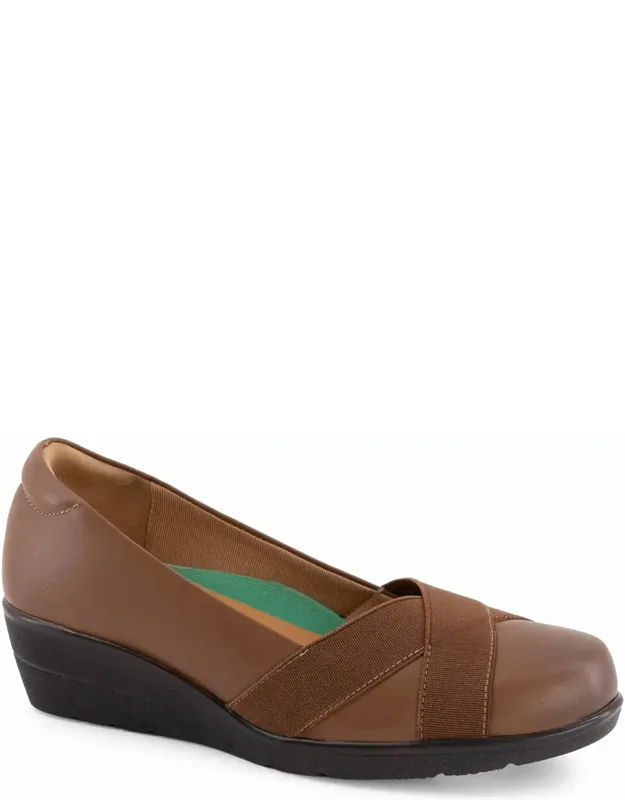 Wedge Leather Loafers
