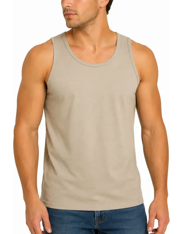 Micro Waffle Knit Heavyweight Sleeveless Tank Top