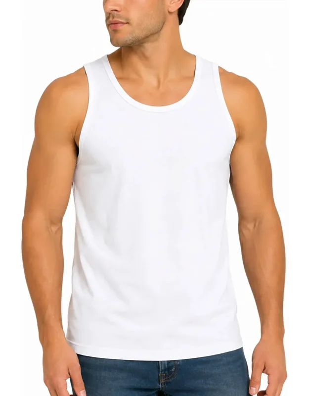 Micro Waffle Knit Heavyweight Sleeveless Tank Top