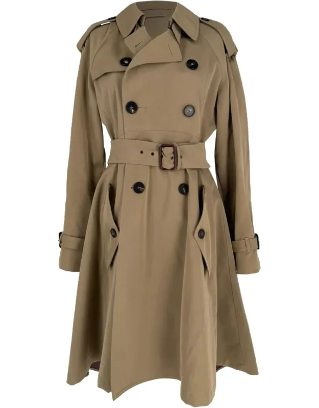 Double-breasted Belted Trench Coat