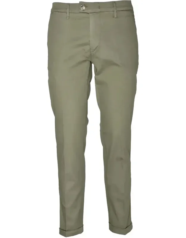 Slim Fit Cropped Trousers