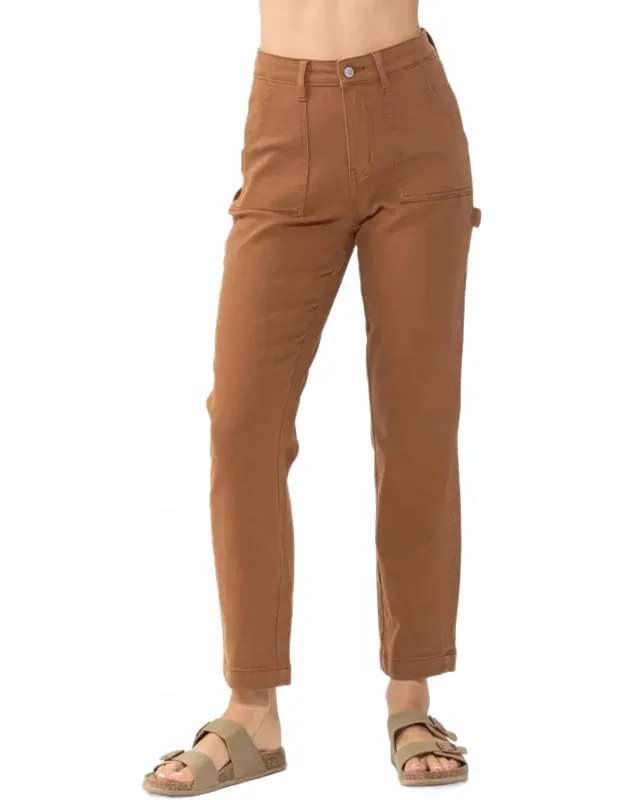 High Waist Utility Slim Fit Jeans