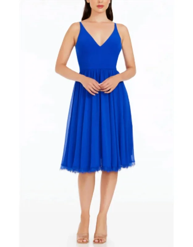 Chiffon Fit & Flare Dress