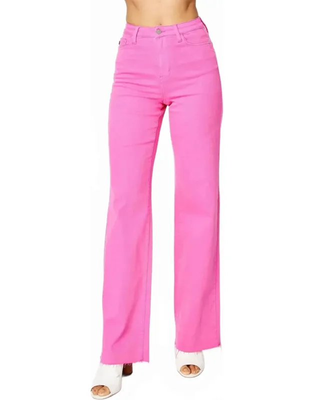 High Waist Garment Dyed 90's Straight Jeans