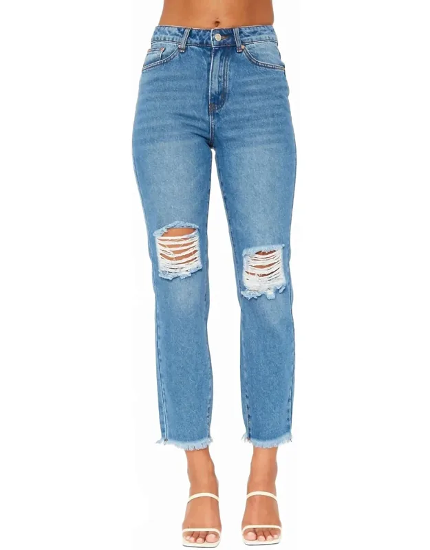 High Waisted Mom Fit Jeans