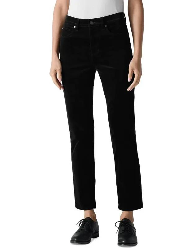 Velveteen High Rise Ankle Slim Jeans