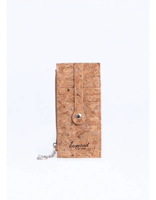 Cork Credit Card Zipper Wallet