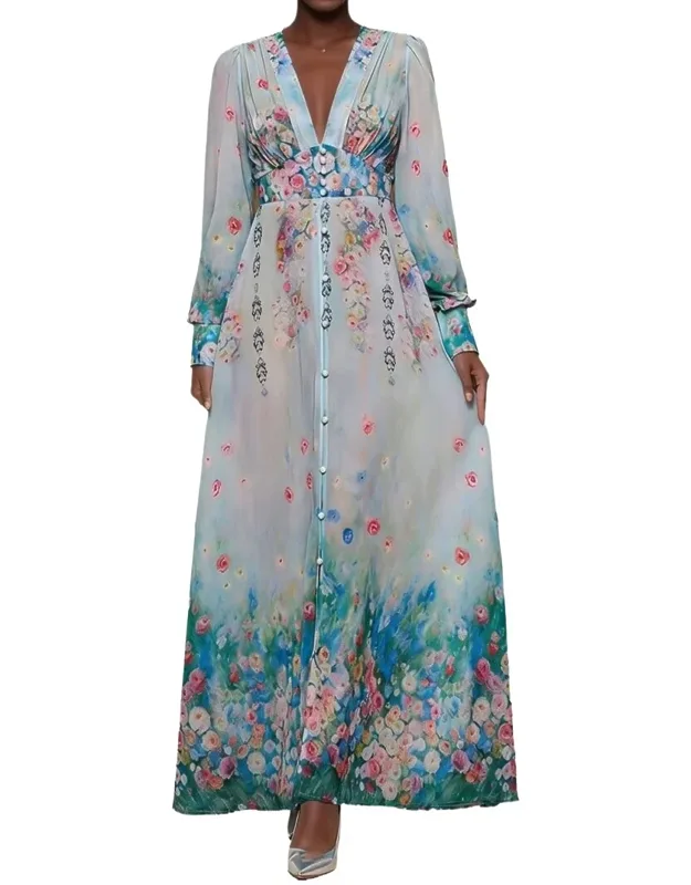 Maxi Dress - Approximately 55.5in From Shoulder To Hem