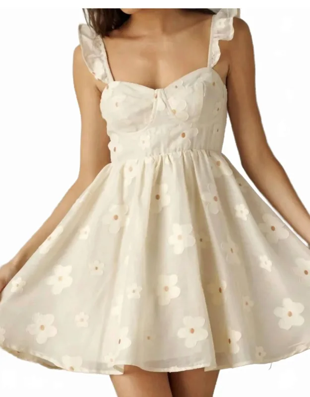 Daisy Dress With Ruffle Strap