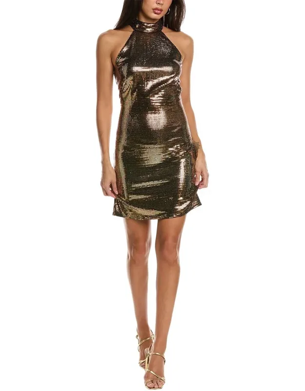 Asymmetrical Surplice Midi Dress