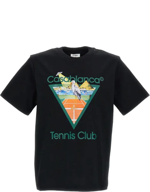 Tennis Club Icon Printed Classic T-shirt, Premium Soft Cotton Jersey